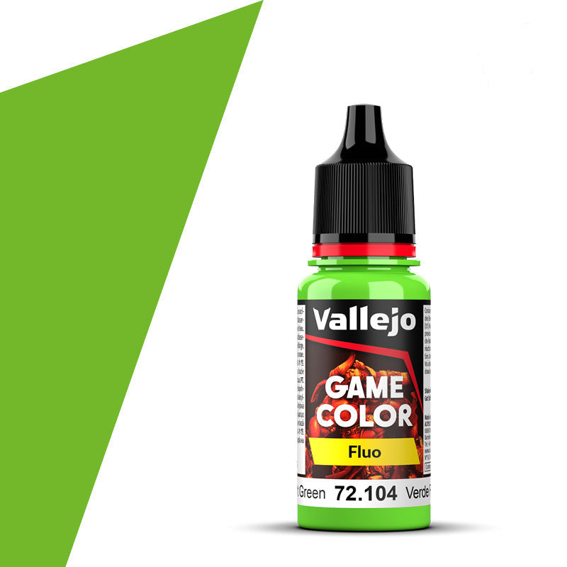 72.104 Vallejo Game Colour - Fluorescent Green - 18ML