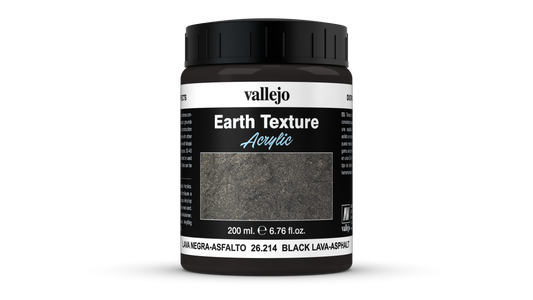 Vallejo Diorama Effects - Earth Textures - 26.214 Black Lava Asphalt - 200 ml