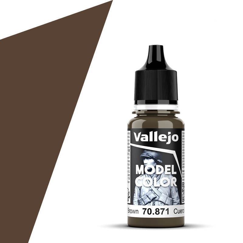 70.871 Vallejo Model Color - Leather Brown - 18ML