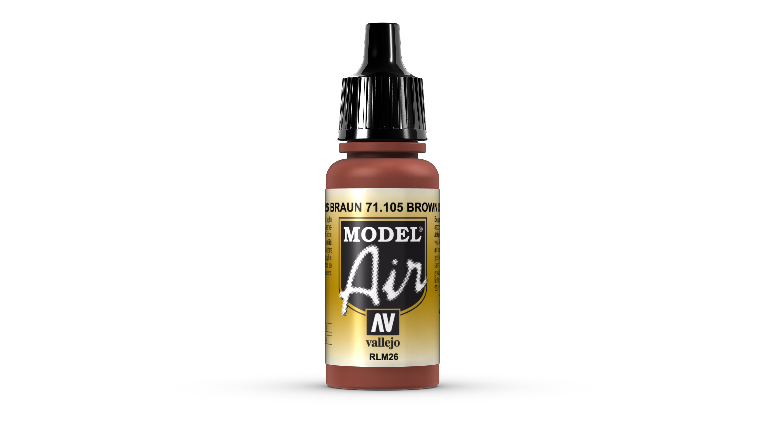 Vallejo Model Air 71.105 – Braun RLM26 – 17ml Acrylfarbe – Made In Spain