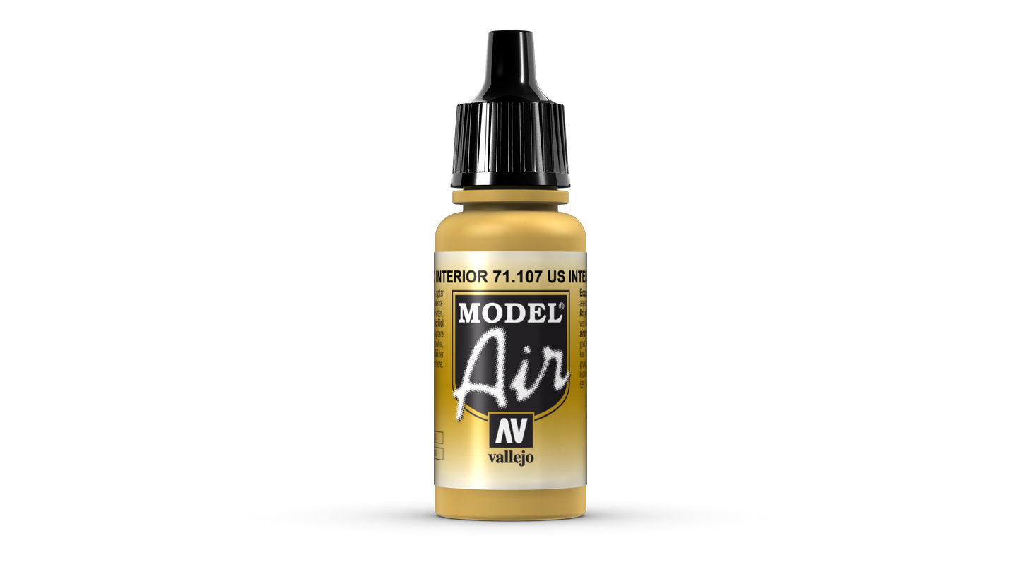 71.107 Vallejo Model Air - US Interior Yellow - 17 ML