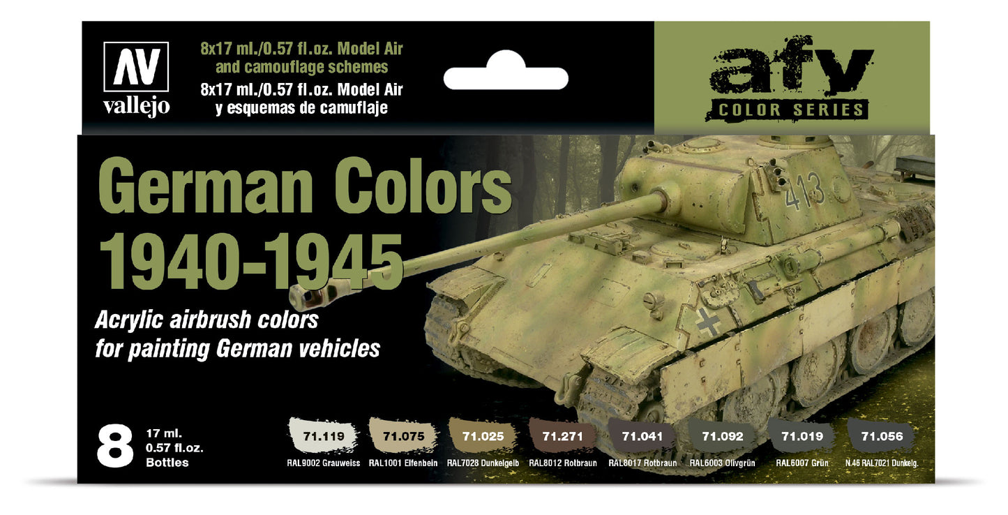 71.206 Vallejo Model Air Set - German Colors 1940-1945 - 71206