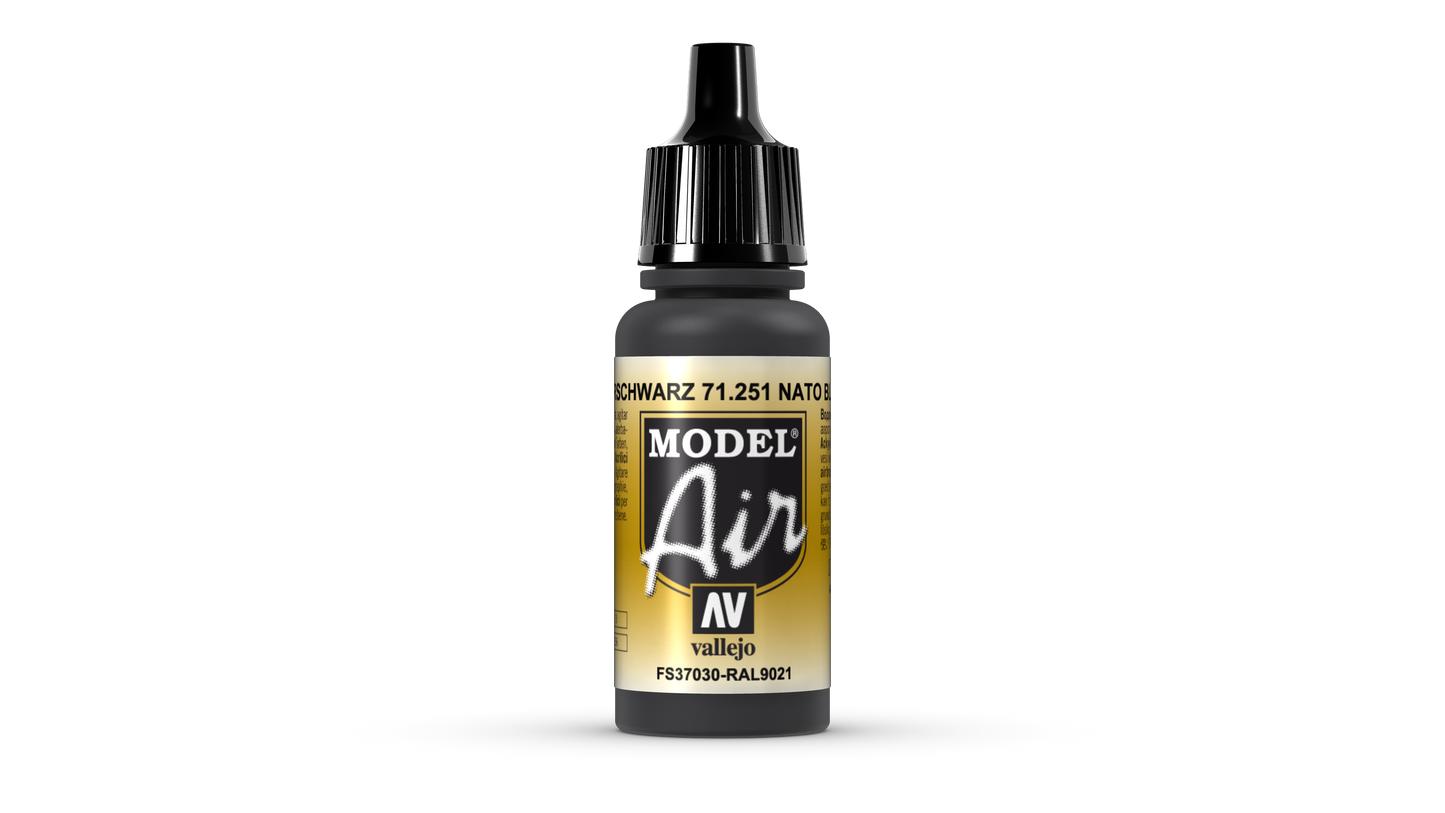 71.251 Vallejo Model Air - NATO Black - 17 ML