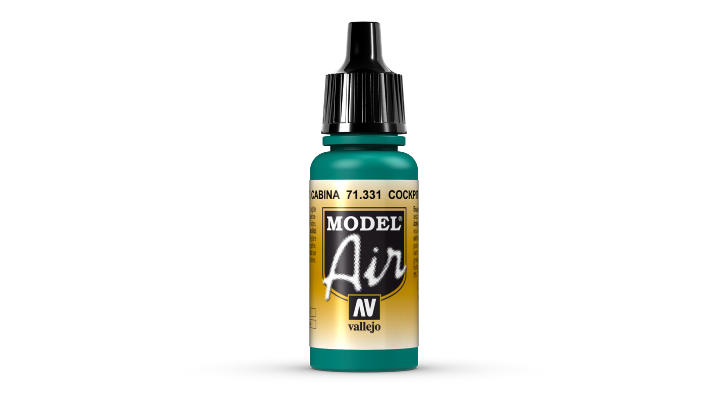 71.331 Vallejo Model Air - Cockpit Emerald Green “Faded” - 17 ML