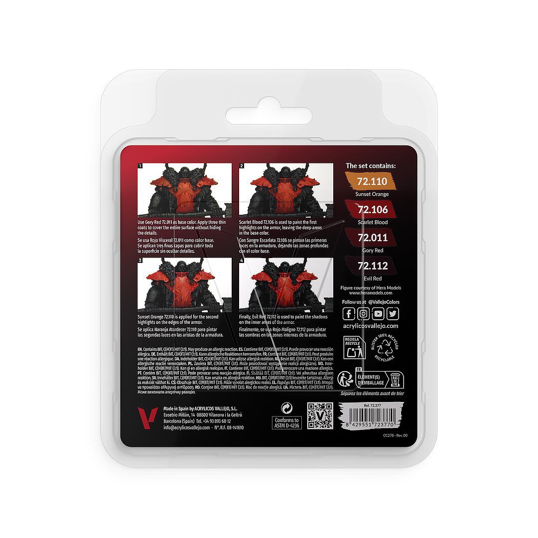72.377 Vallejo Game Cololur Set - Red