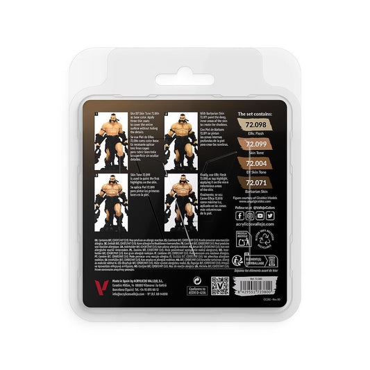 72.380 Vallejo Game Colour Set - Tanned Skin (4 x 18ML)