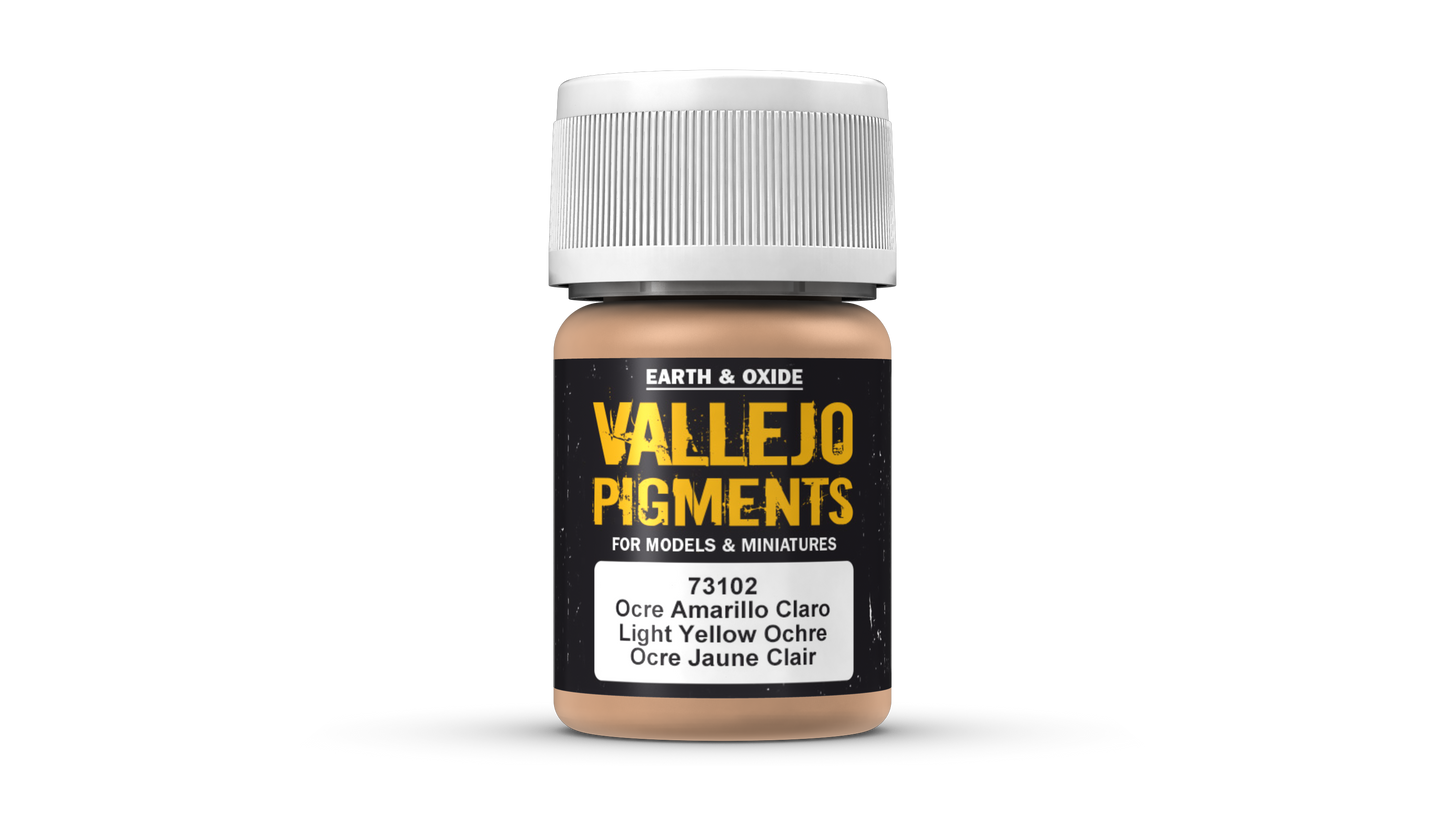 73.102 Vallejo Pigments - Light Yello Ochre 73102 - 35 ML