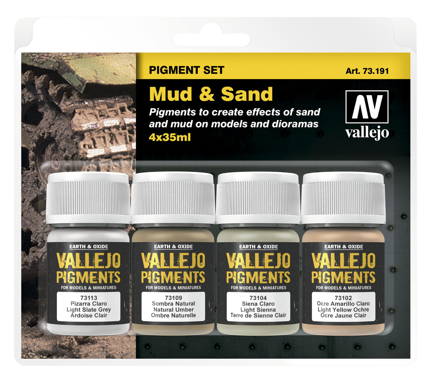 73.191 Vallejo Pigments Set - Mud and Sand 73191