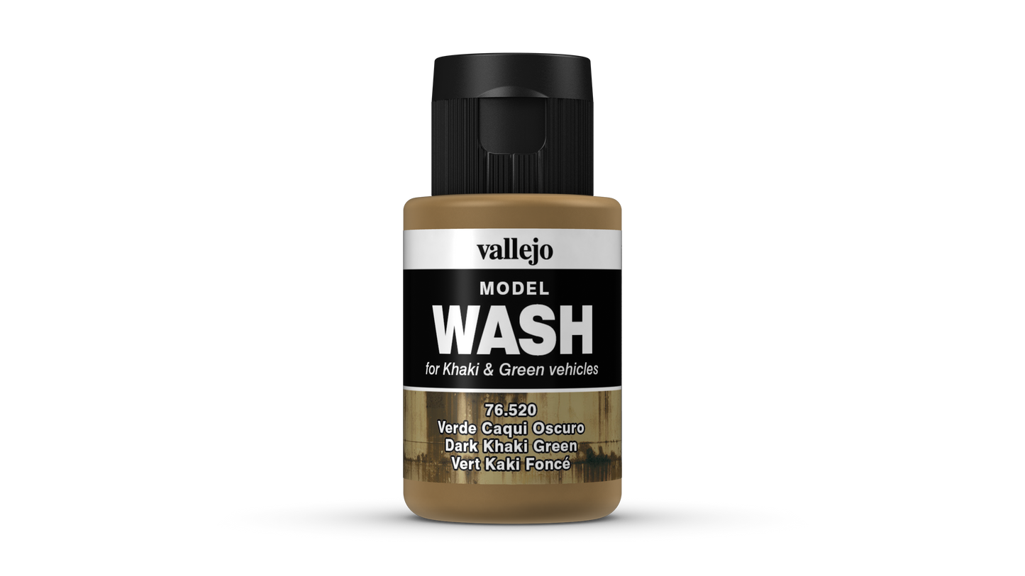 Vallejo Model Wash 76.520 - Dark Khaki Green 76520 - 35 ML