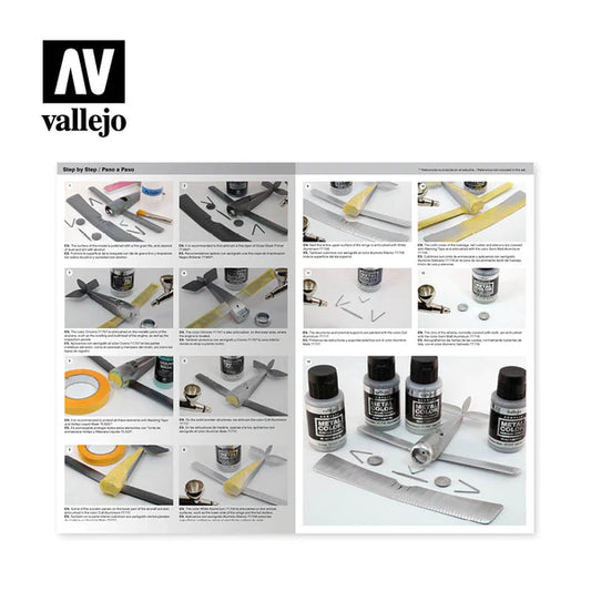 77.603 Vallejo Metal Colour Set - Aluminium Dope