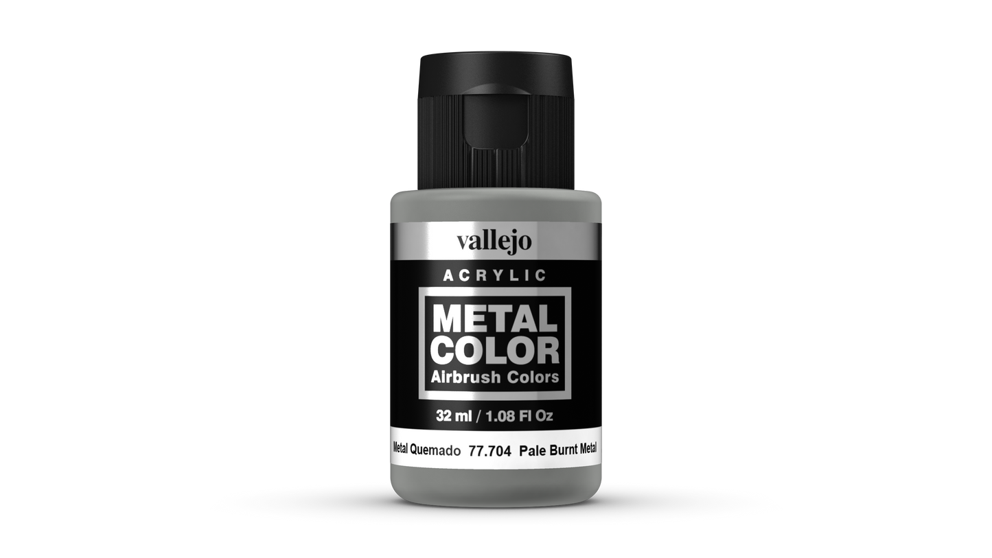 Vallejo Metal Colour 77.704 - Pale Burnt Metal 77704 - 32 ML