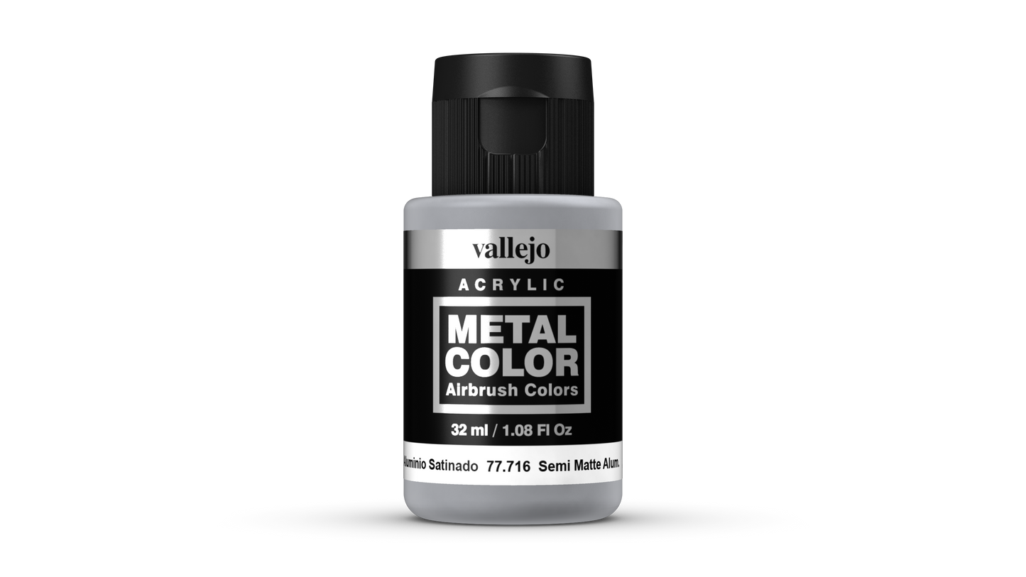 Vallejo Metal Colour 77.716 - Semi Matt Aluminium 77716 - 32 ML