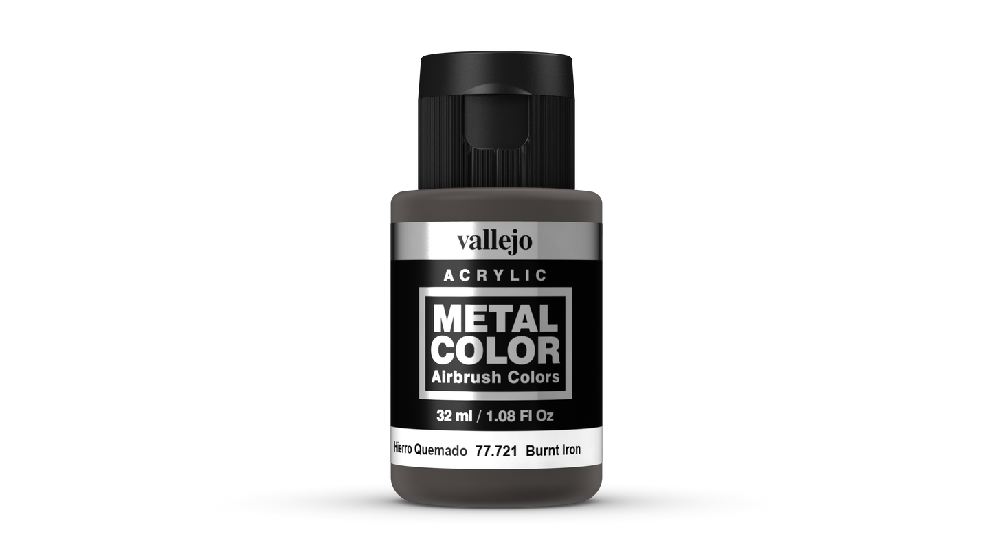 Vallejo Metal Colour 77.721 - Burnt Iron 77721 - 32 ML