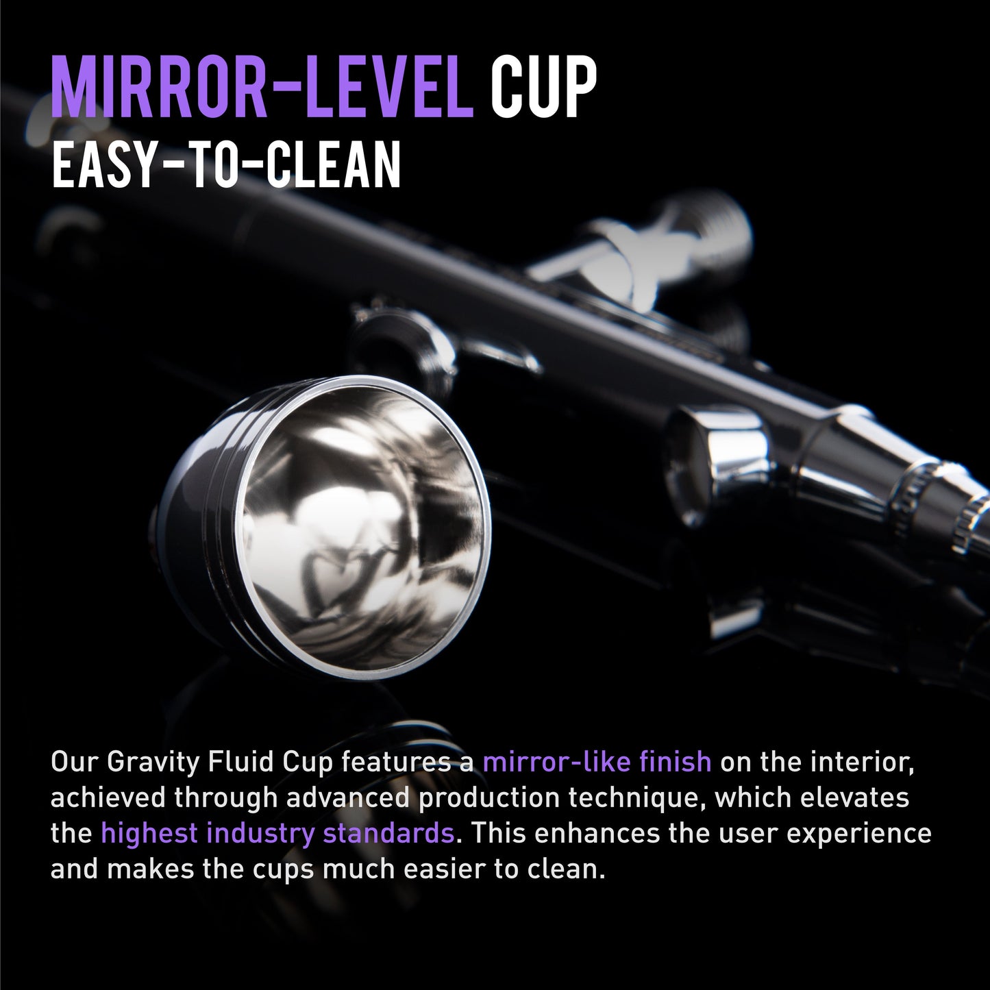 Gaahleri Ace Series – GHAC-98D Gravity Feed Double Action Airbrush (0.38mm & 0.5mm)