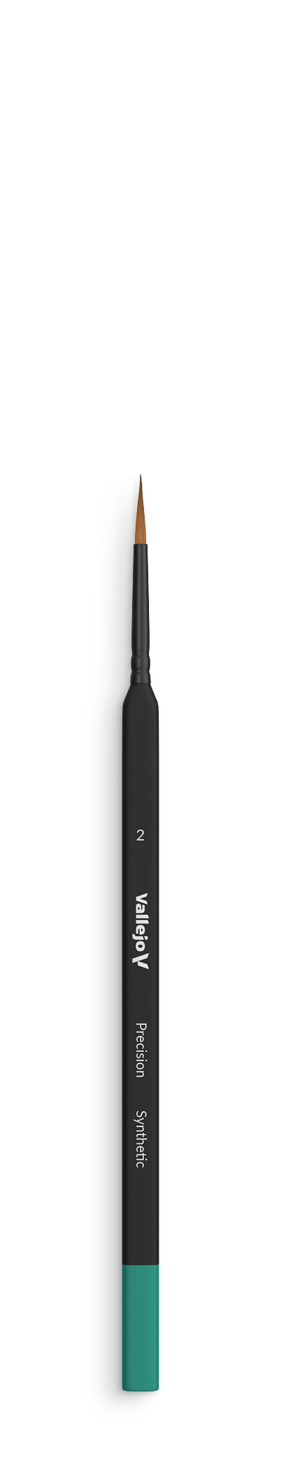 B03002 Vallejo Precision Brushes - Round Synthetic Brush β Triangular Handle No. 2