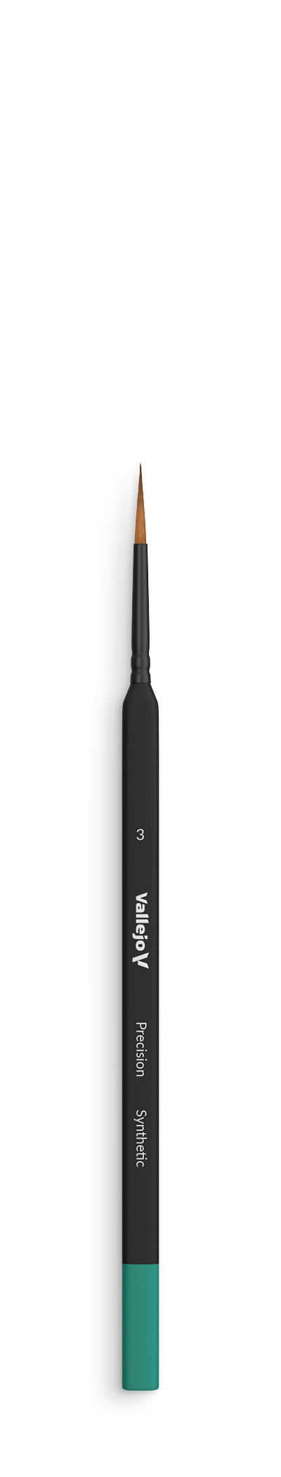 B03003 Vallejo Precision Brushes - Round Synthetic Brush β Triangular Handle No. 3