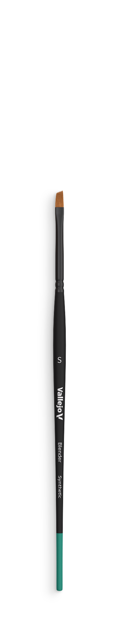 B05001 Vallejo Blender Brushes - Flat Angled Synthetic Brush (Small)