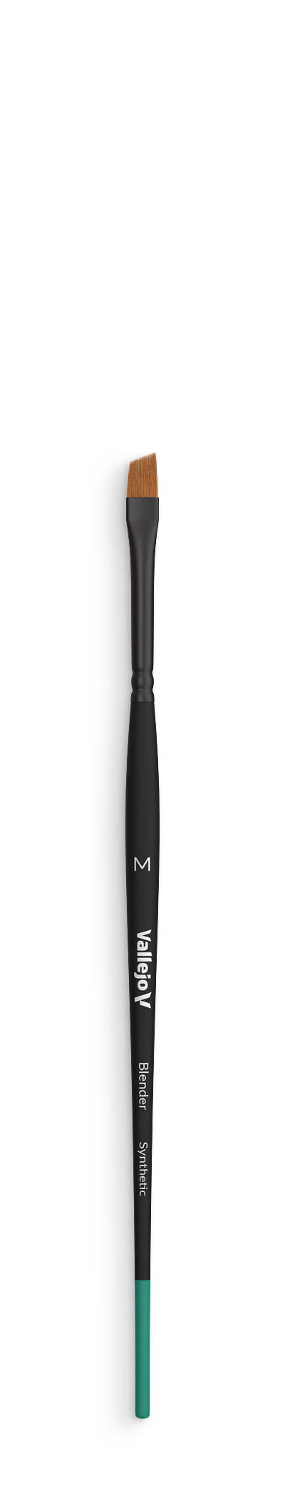 B05002 Vallejo Blender Brushes - Flat Angled Synthetic Brush (Medium)