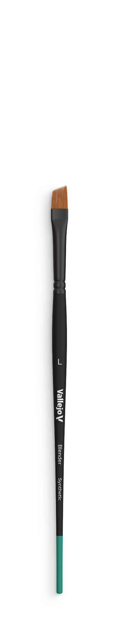 B05003 Vallejo Blender Brushes - Flat Angled Synthetic Brush (Large)