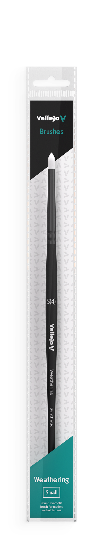 B08001 Vallejo Weathering Brushes - Round Synthetic Brush (Small)