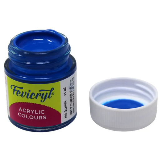 Fevicryl Acrylic Colours - Cerulean Blue - 15 ML