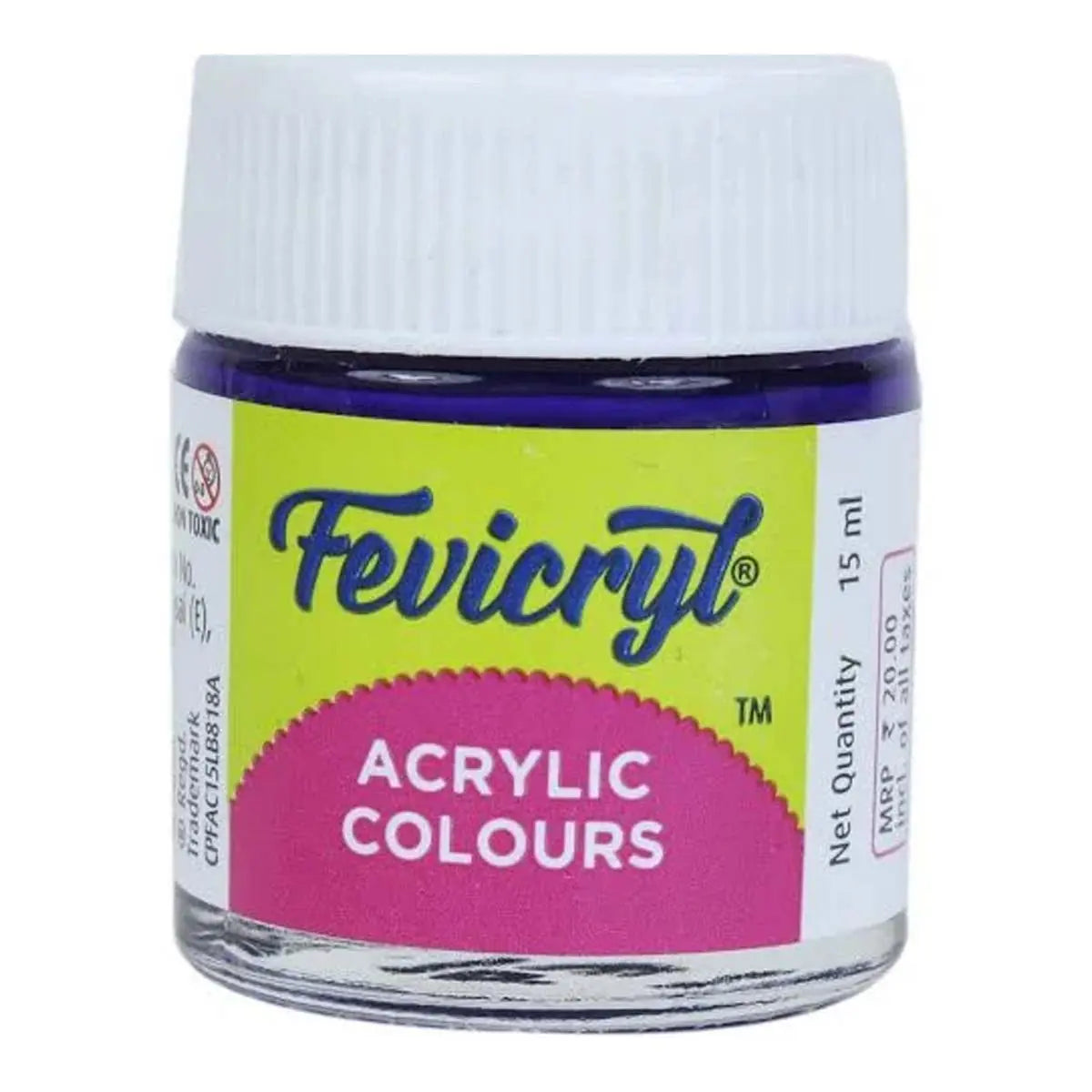 Fevicryl Acrylic Colours - Mauve - 15 ML