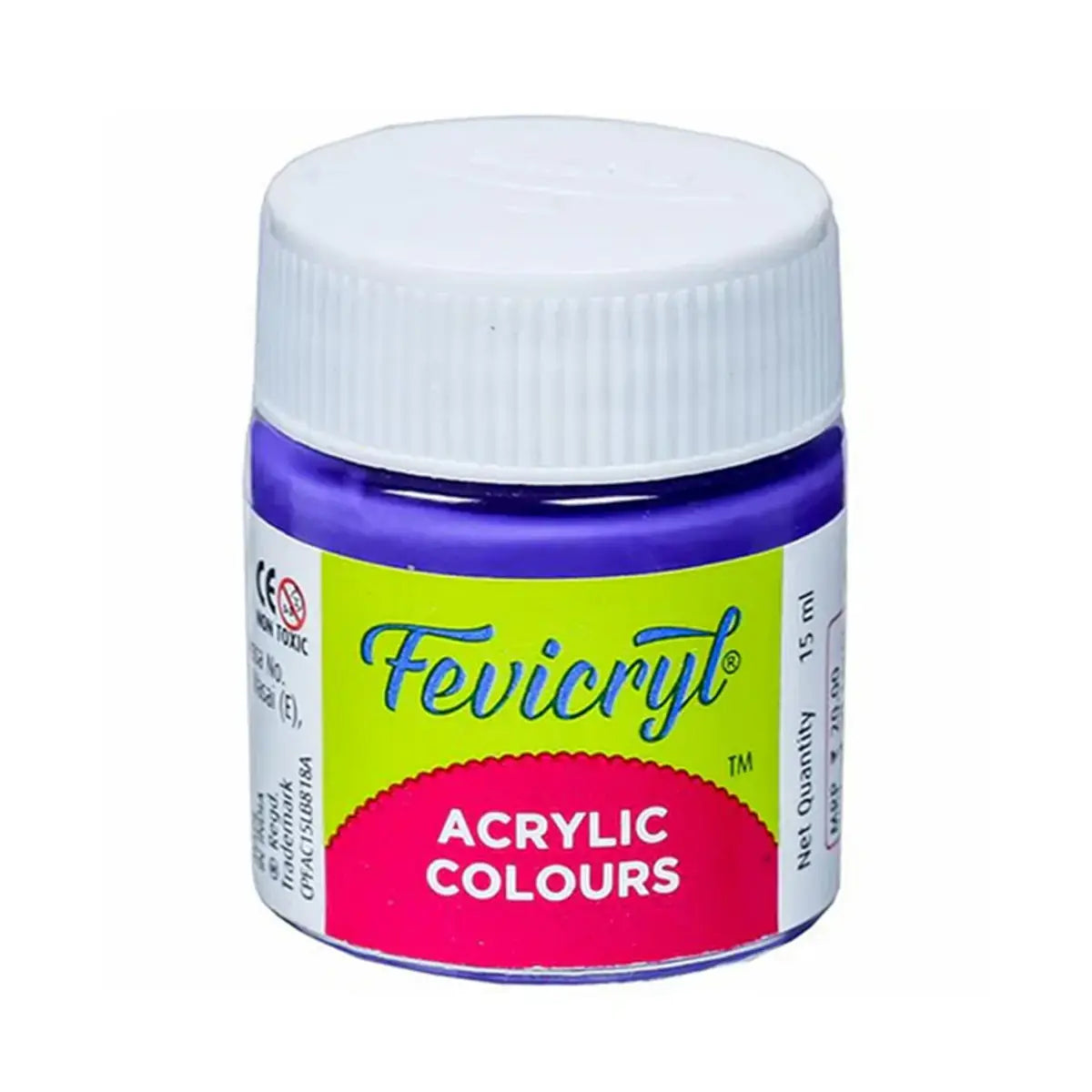 Fevicryl Acrylic Colours - Violet - 15 ML