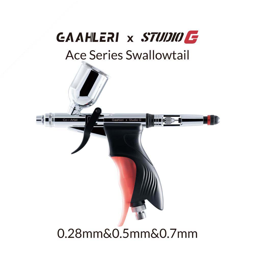 Gaahleri Ace Series โ GHAC-Swallowtail & StudioG Trigger Style Airbrush (0.28mm, 0.5mm & 0.7mm)