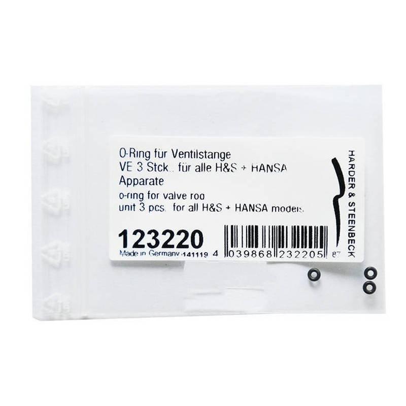 O-Ring For Valve Rod Unit 3 pcs., For All H&S and Hansa Models