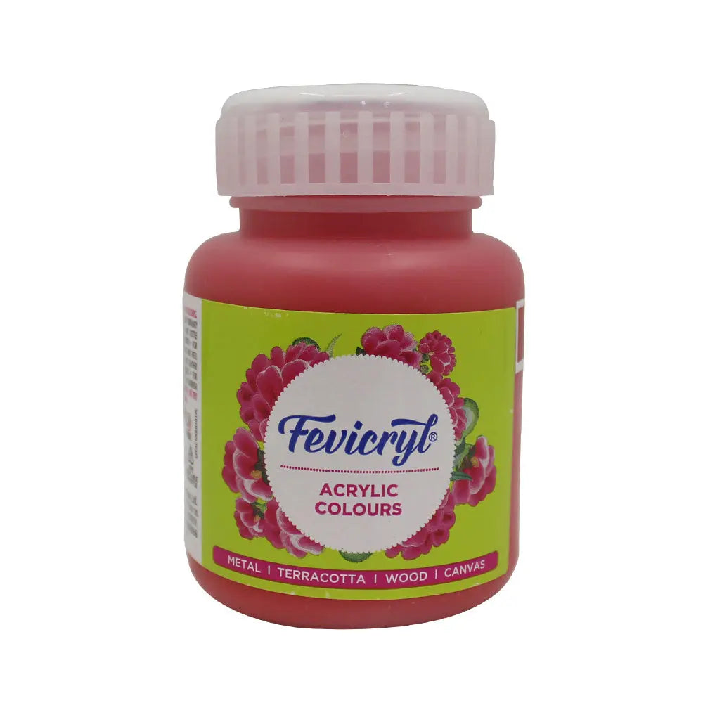 Fevicryl Acrylic Colours - Coral Red - 100 ML