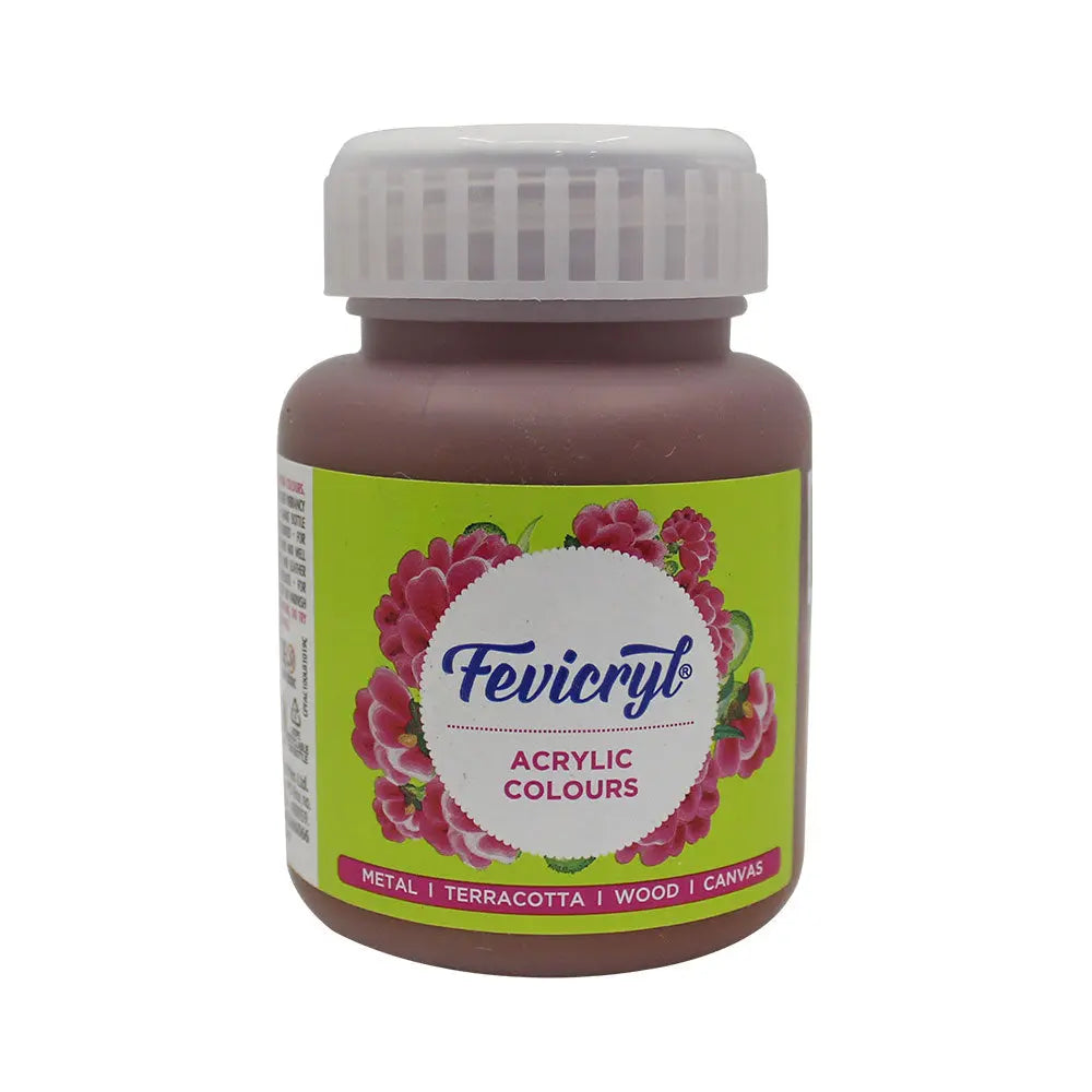 Fevicryl Acrylic Colours - Burnt Sienna - 100 ML