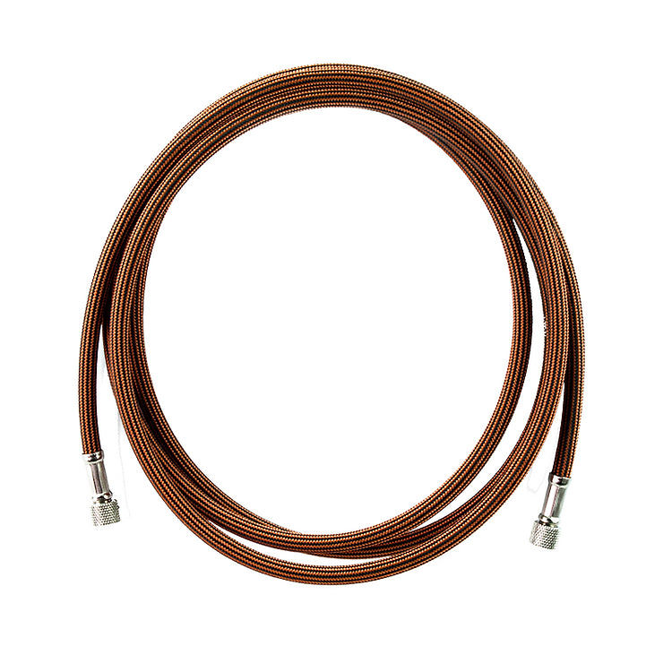 Sparmax 2M BLACK & ORANGE BRAIDED HOSE 1/8"PS x 1/8"PS