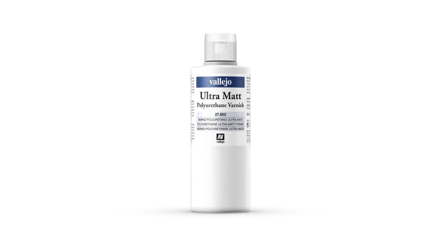 27.653 Vallejo - Ultra Matt Polyurethane Varnish - 200 ML
