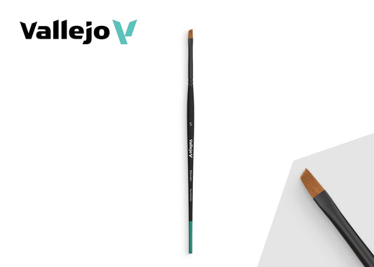 B05001 Vallejo Blender Brushes - Flat Angled Synthetic Brush (Small)