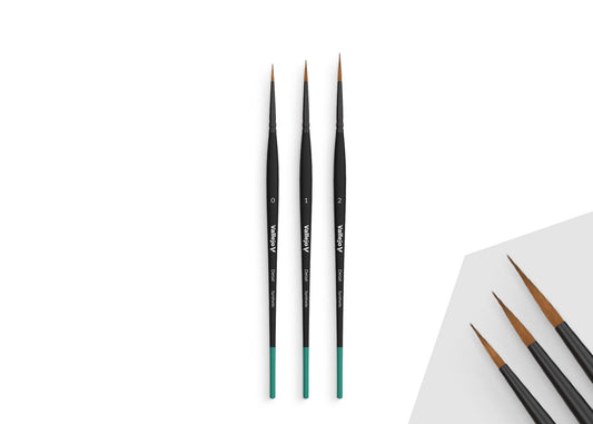 B02991 Vallejo Detail Brushes - Design Set (Sizes 0, 1 & 2)