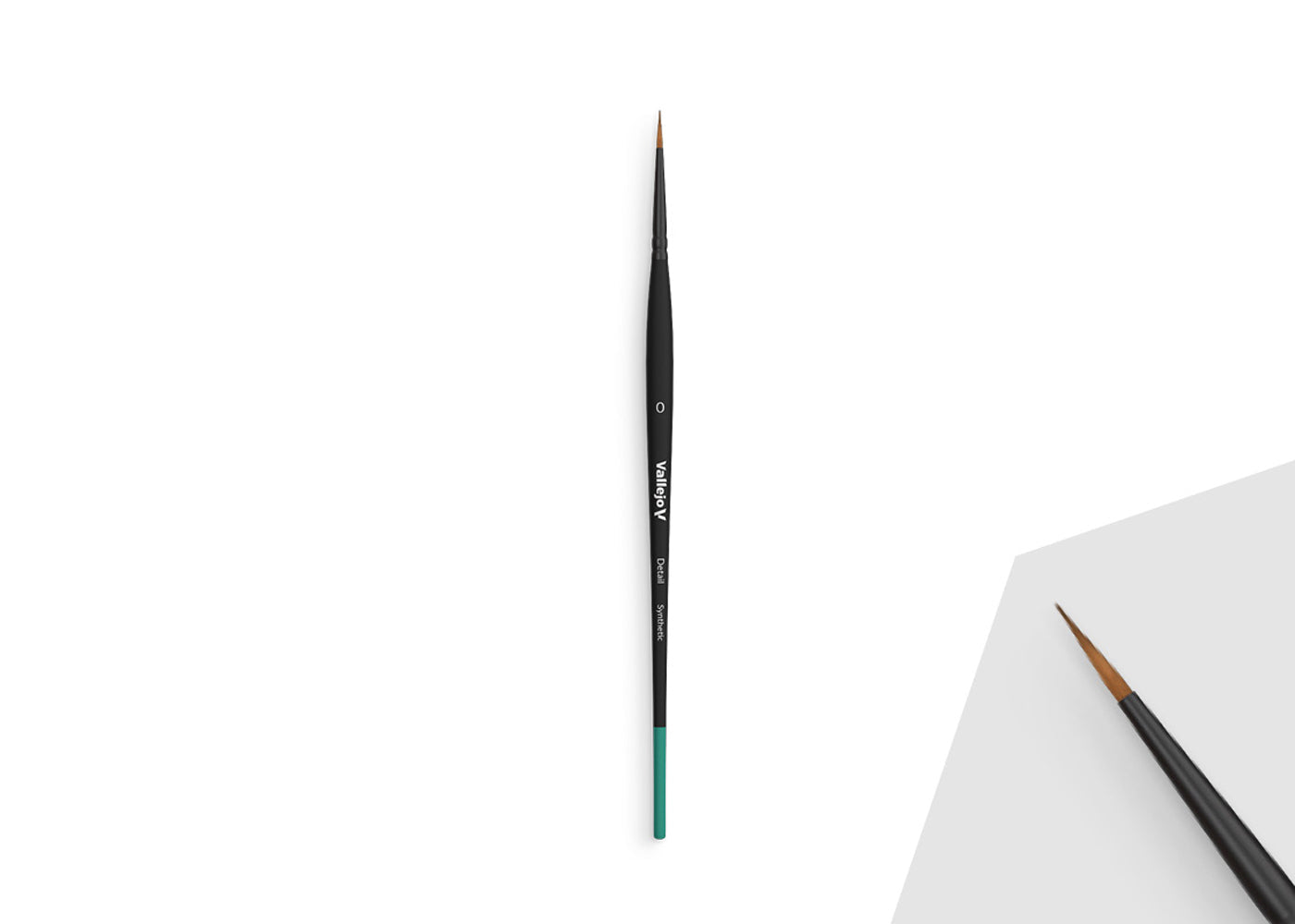 B02000 Vallejo Detail Brushes - Round Synthetic Brush No. 0