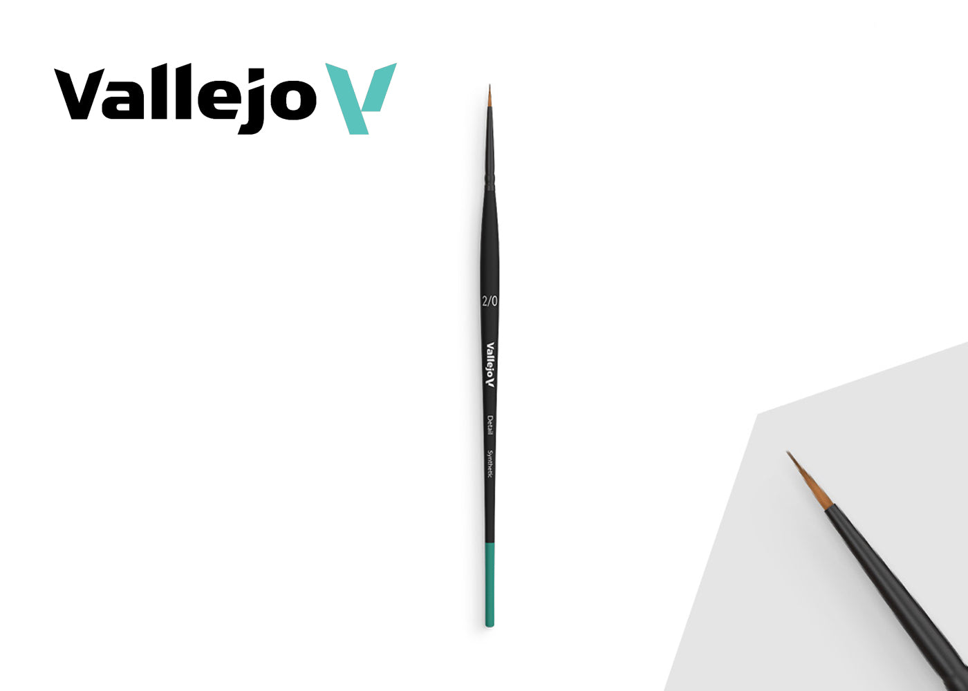 B02020 Vallejo Detail Brushes - Round Synthetic Brush No. 2/0
