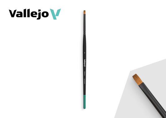 B04002 Vallejo Effects Brushes - Flat Rectangular Synthetic Brush No. 2