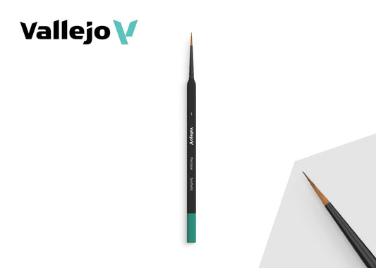 B03001 Vallejo Precision Brushes - Round Synthetic Brush – Triangular Handle No. 1