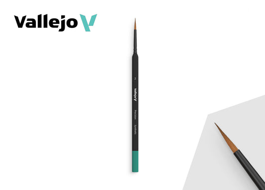 B03002 Vallejo Precision Brushes - Round Synthetic Brush – Triangular Handle No. 2
