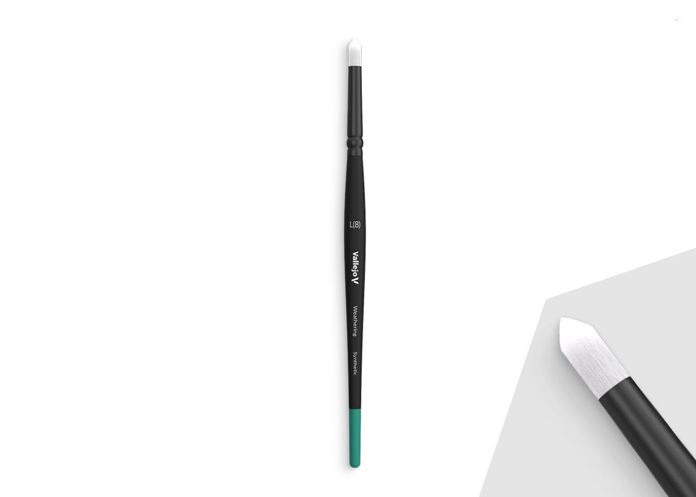 B08003 Vallejo Weathering Brushes - Round Synthetic Brush (Large)