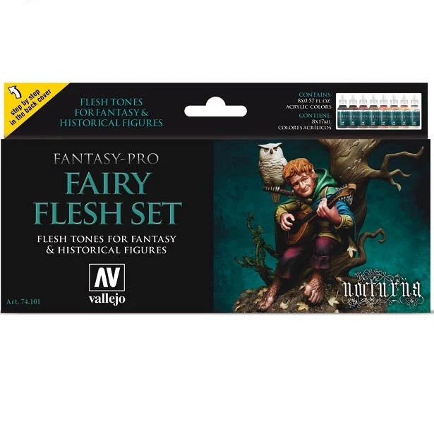 74.101 Vallejo Fantasy Pro Colors - Fairy Flesh Set (8 x 17ml)