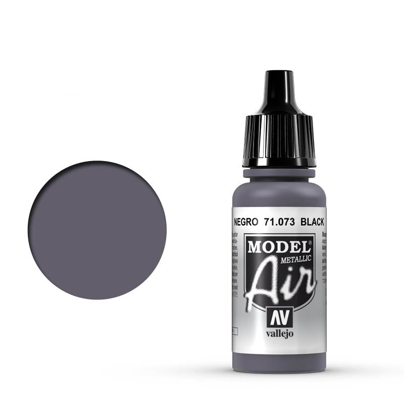 71.073 Vallejo Model Air - Black (Metallic) - 17 ML