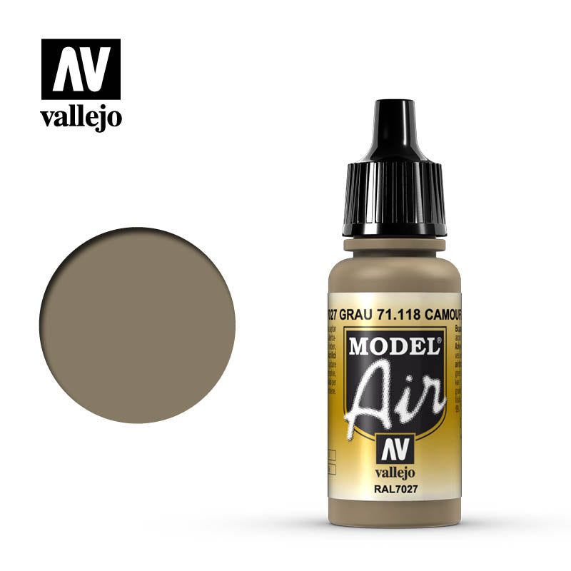 71.118 Vallejo Model Air - Camouflage Grey - 17 ML