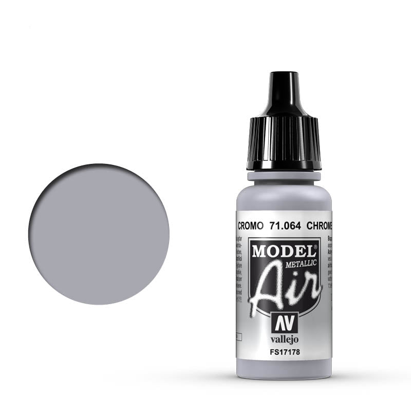 71.064 Vallejo Model Air - Chrome (Metallic) - 17 ML