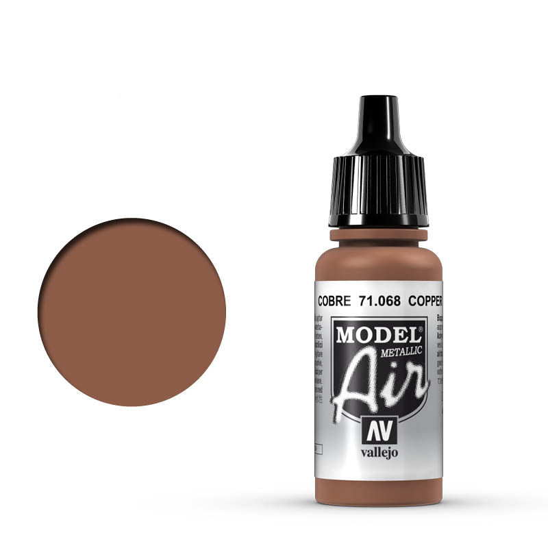 71.068 Vallejo Model Air - Copper (Metallic) - 17 ML