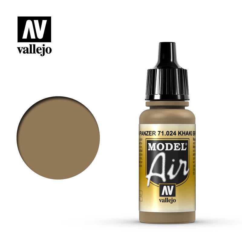 71.024 Vallejo Model Air - Khaki Brown - 17 ML