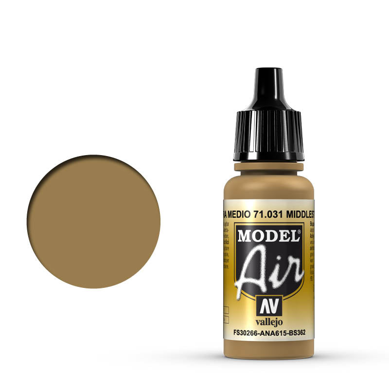 71.031 Vallejo Model Air - Middle Stone - 17 ML