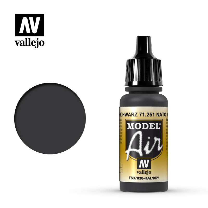 71.251 Vallejo Model Air - NATO Black - 17 ML