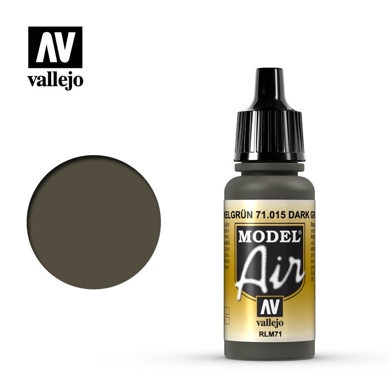 71.015 Vallejo Model Air - Dark Green RLM71 - 17 ML